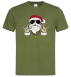 Чоловіча футболка Cool Santa Оливковий фото
