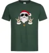 Чоловіча футболка Cool Santa Темно-зелений фото