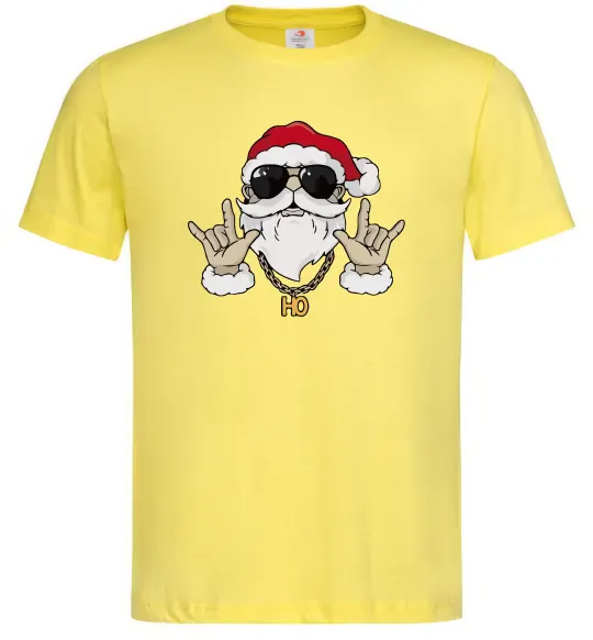 Чоловіча футболка Cool Santa Лимонний фото