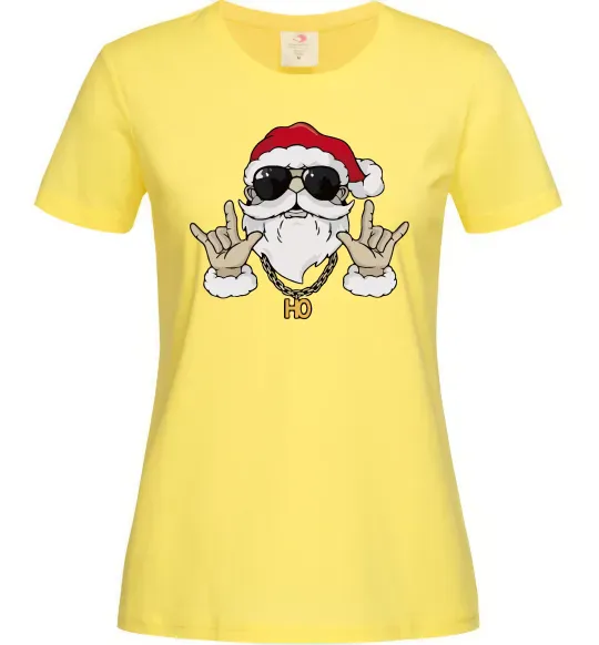 Женская футболка Cool Santa Лимонный фото