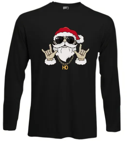 Лонгслів Cool Santa Чорний фото