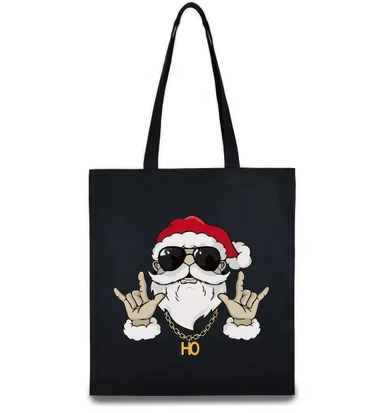 Эко-сумка Cool Santa Черный фото