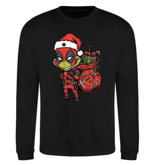 Світшот Deadpool Grinch Чорний фото