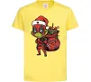 Детская футболка Deadpool Grinch Лимонный фото