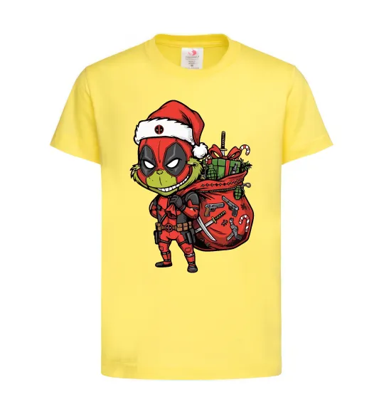 Детская футболка Deadpool Grinch Лимонный фото