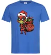 Чоловіча футболка Deadpool Grinch Яскраво-синій фото