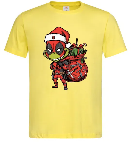 Чоловіча футболка Deadpool Grinch Лимонний фото