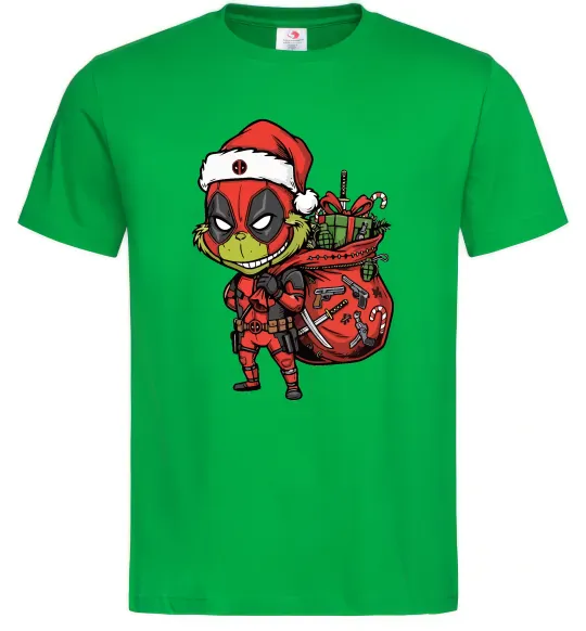 Чоловіча футболка Deadpool Grinch Зелений фото