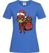 Женская футболка Deadpool Grinch Ярко-синий фото