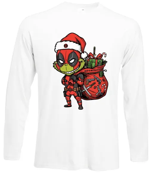 Лонгслів Deadpool Grinch Білий фото