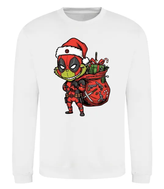 Свитшот Deadpool Grinch Белый фото