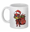 Чашка керамічна Deadpool Grinch Білий фото