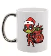 Чашка з кольоровою ручкою Deadpool Grinch Срібло фото