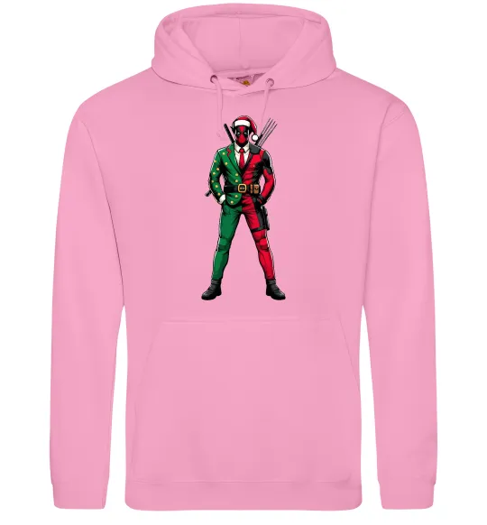 Жіноча толстовка (худі) Deadpool New Year Рожевий фото