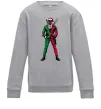 Детский Свитшот Deadpool New Year Серый меланж фото