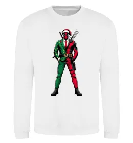 Свитшот Deadpool New Year Белый фото
