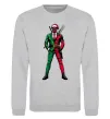Свитшот Deadpool New Year Серый меланж фото