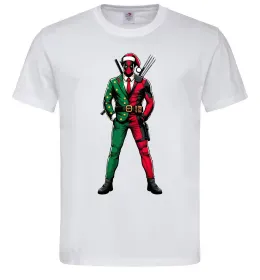 Чоловіча футболка Deadpool New Year Білий фото