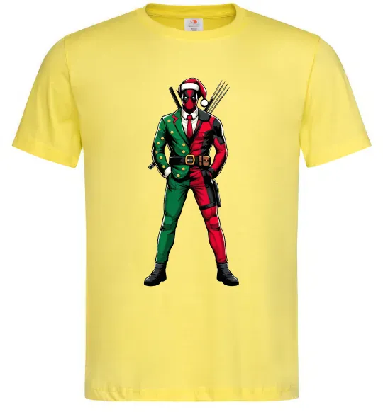 Чоловіча футболка Deadpool New Year Лимонний фото