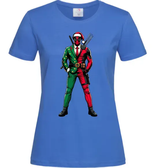 Жіноча футболка Deadpool New Year Яскраво-синій фото