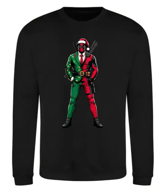 Свитшот Deadpool New Year Черный фото