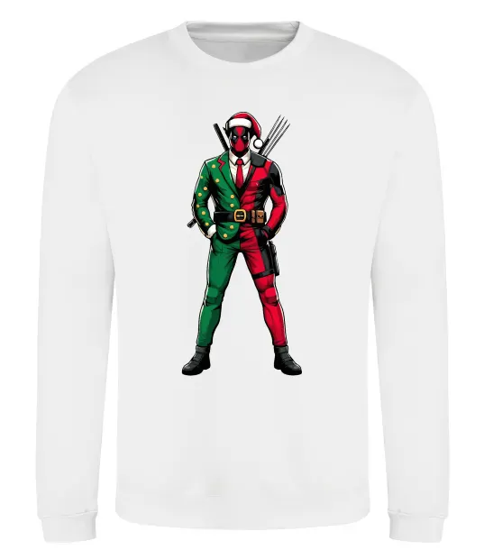 Свитшот Deadpool New Year Белый фото