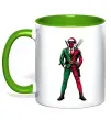 Чашка с цветной ручкой Deadpool New Year Зеленый фото