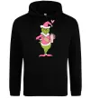 Чоловіча толстовка (худі) Grinch pink Чорний фото