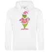Жіноча толстовка (худі) Grinch pink Білий фото