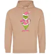 Жіноча толстовка (худі) Grinch pink Пісочний фото