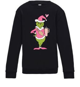 Детский Свитшот Grinch pink