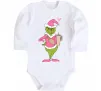 Детский боди Grinch pink Белый фото