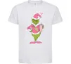 Детская футболка Grinch pink Белый фото
