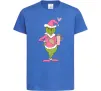 Детская футболка Grinch pink Ярко-синий фото