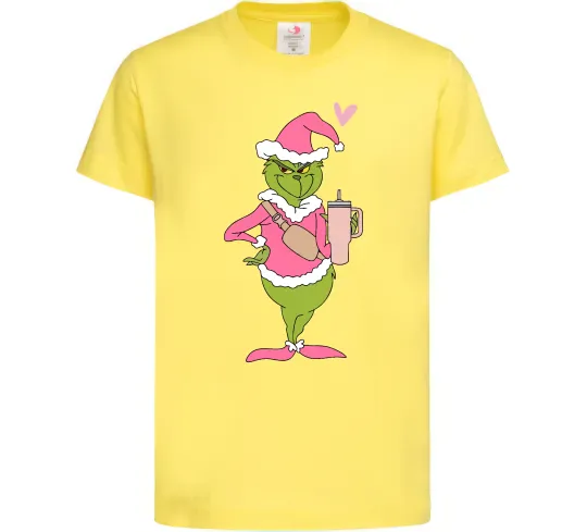 Детская футболка Grinch pink Лимонный фото