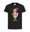 Дитяча футболка Grinch pink Чорний фото
