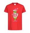 Дитяча футболка Grinch pink Червоний фото