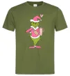 Чоловіча футболка Grinch pink Оливковий Чоловіча футболка Grinch pink Оливковий фото