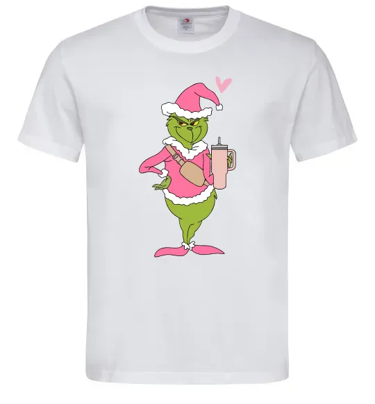 Чоловіча футболка Grinch pink Білий фото