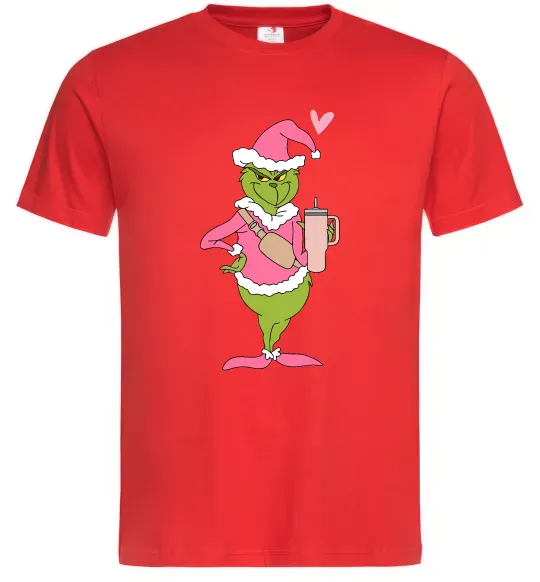 Чоловіча футболка Grinch pink Червоний фото