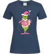 Жіноча футболка Grinch pink Темно-синій фото