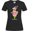 Жіноча футболка Grinch pink Чорний фото