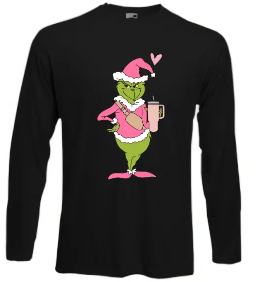 Лонгслів Grinch pink Чорний фото