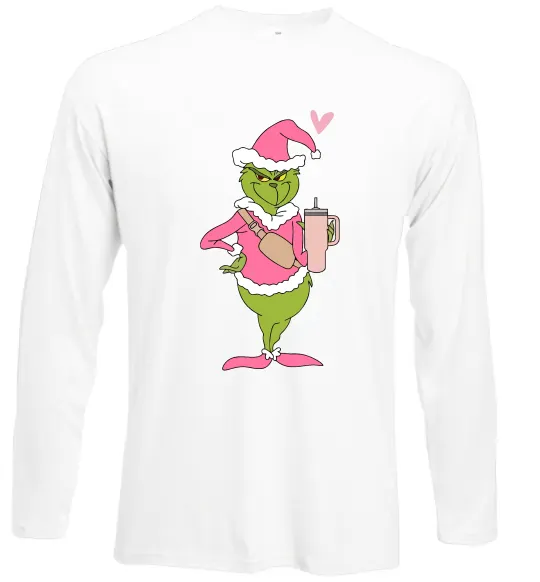 Лонгслів Grinch pink Білий фото