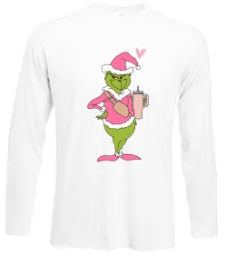 Лонгслив Grinch pink Белый фото