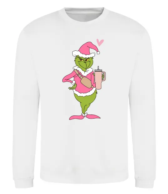 Свитшот Grinch pink Белый фото