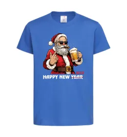 Дитяча футболка Happy New Beer Яскраво-синій фото