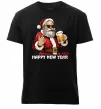 Мужская премиум футболка Happy New Beer Черный фото