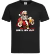 Мужская футболка Happy New Beer Черный фото