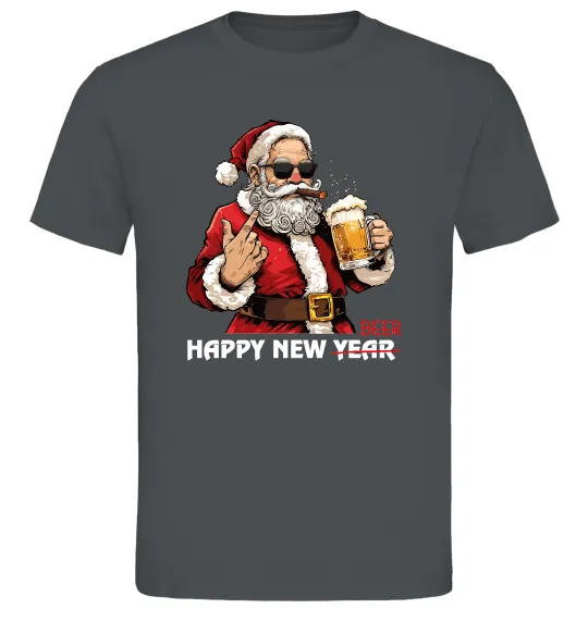 Мужская футболка Happy New Beer Графит фото